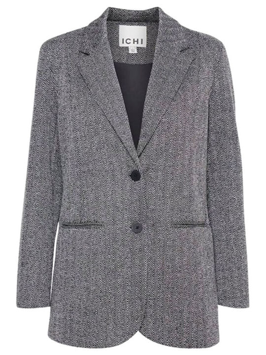 ICHI Damen Blazer Black/White