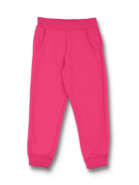 Nek Kids Wear Kids Sweatpants Set Ecru/Fuchsia