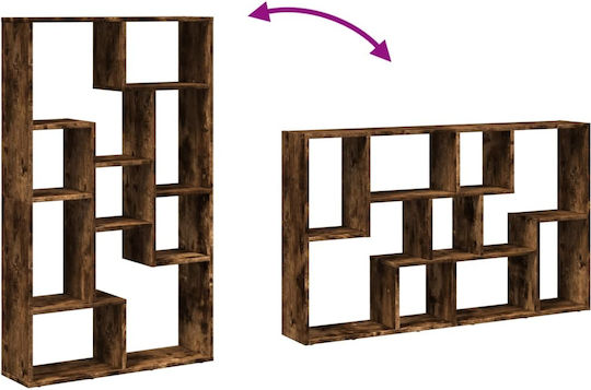 Bücherschrank Räuchereiche 72x20x120cm