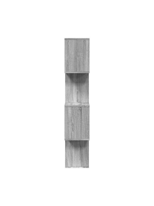 Bibliothek Grau 70x24x129cm