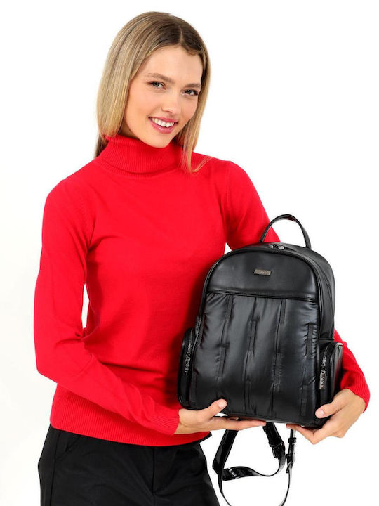 Doca Damen Tasche Rucksack Schwarz