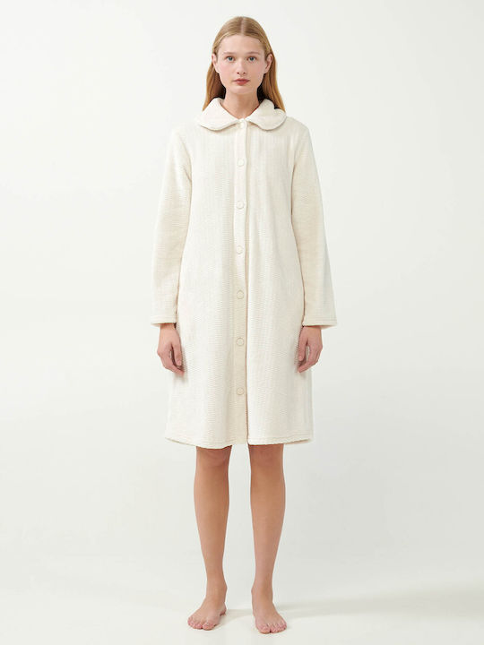 Vamp Winter Damen Vlies Robe Beige Skin