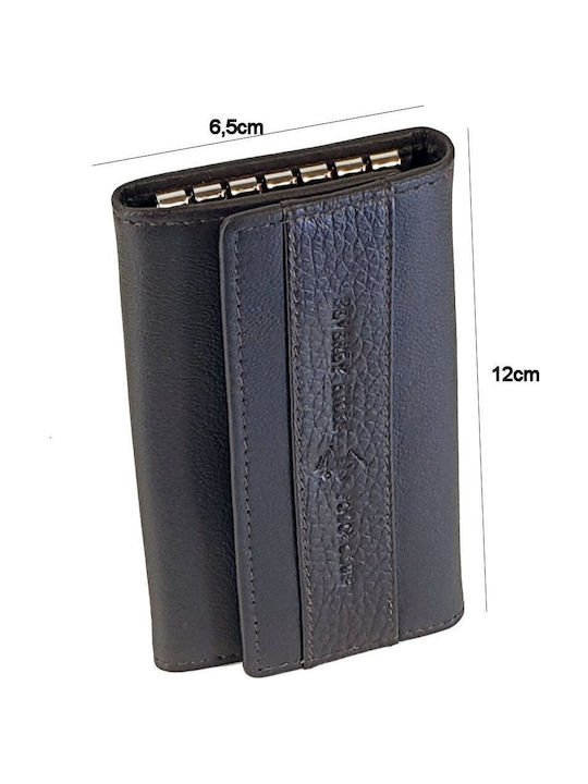 Beverly Hills Polo Club Key Holder Leather Brown
