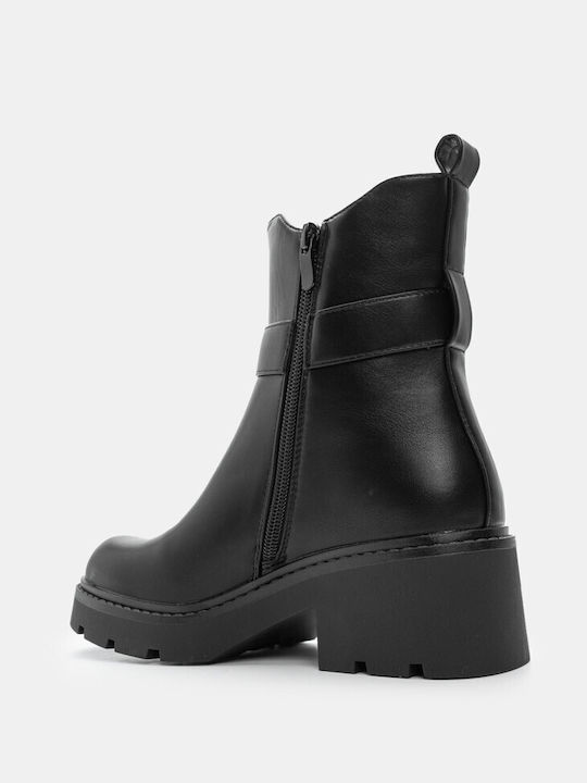 Luigi Suede Women's Ankle Boots Black