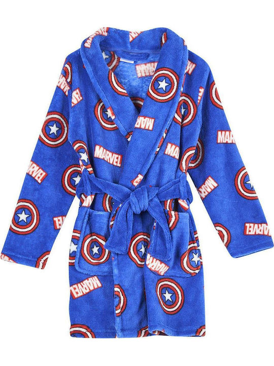 Arnetta Παιδική Ρόμπα Χειμωνιάτικη Fleece Σιελ Arnetta Παιδική Ρόμπα Χειμωνιάτικη Fleece Σιελ