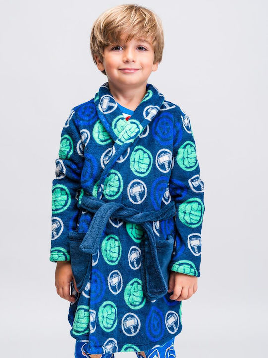 Arnetta Kids' Robe Winter Fleece Blue