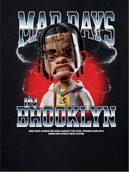Παιδικό T-shirt Black Mad Days In Brooklyn