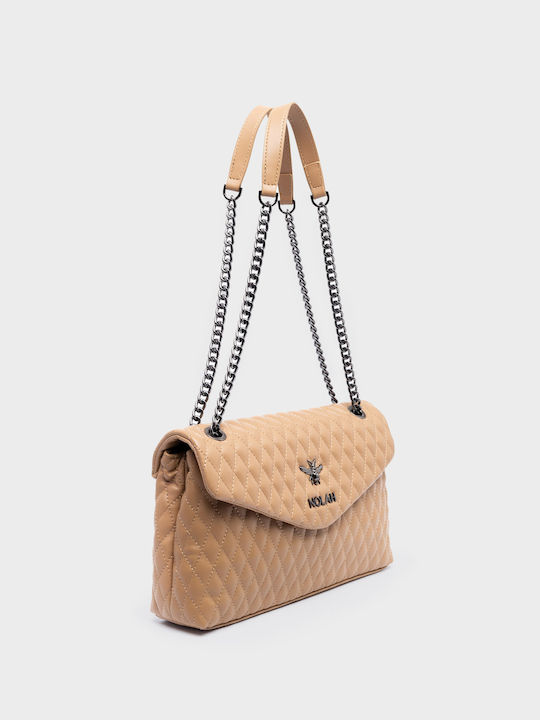 Nolah Damen Tasche Schulter Beige/Gun