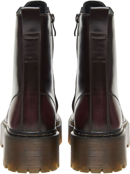 Stiefeletten Damen Burgundisch