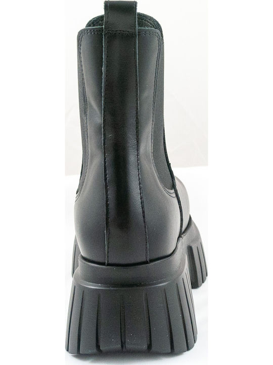 Leather Women's Chelsea Boots Black