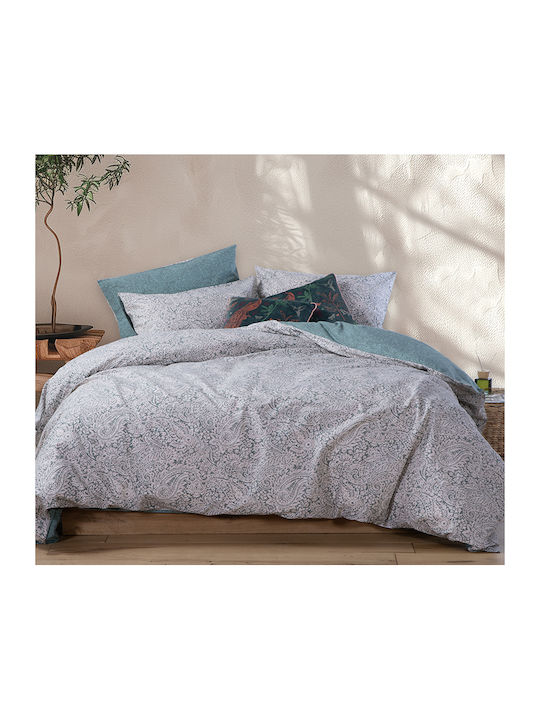 Nef-Nef Homeware Duvet Cover Set King with 2 Pillowcases 240x230 Matador Green