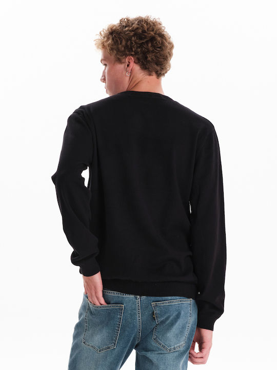 Langarm-Pullover Schwarz