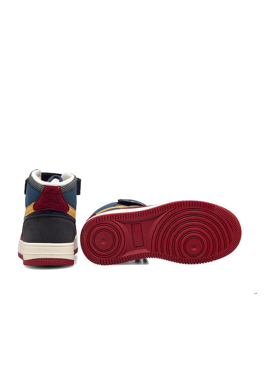 Παιδικά Sneakers High με Σκρατς Μπλε
