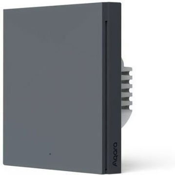Intelligenter Wandschalter Aqara H1 Ohne Neutralleiter Einzeltaster Grau