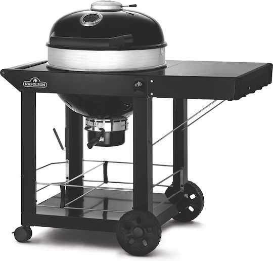 Napoleon Pro22k Cart 57cm Grătar pe Cărbune din Fontă Cazan cu Capac și Termometru 57x57cm