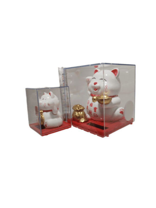 FDS Decorative Cat made of Plastic F84206WH 9cm 1pcs