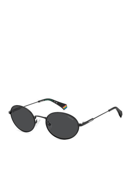 Polaroid Unisex Sunglasses With Black Metallic Frame And Grey Polarized Lens PLD6228/S/X 807/M9