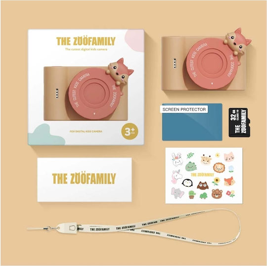 The Zoofamily Urban Zoo Αλεπού Compact Φωτογραφική Μηχανή 48MP Πορτοκαλί