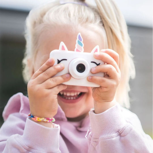 The Zoofamily Zoo Friends Einhorn Kinderkamera 32MP Weiß