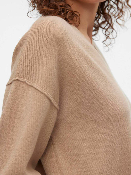 Vero Moda Femeie Crop Pulover Beige