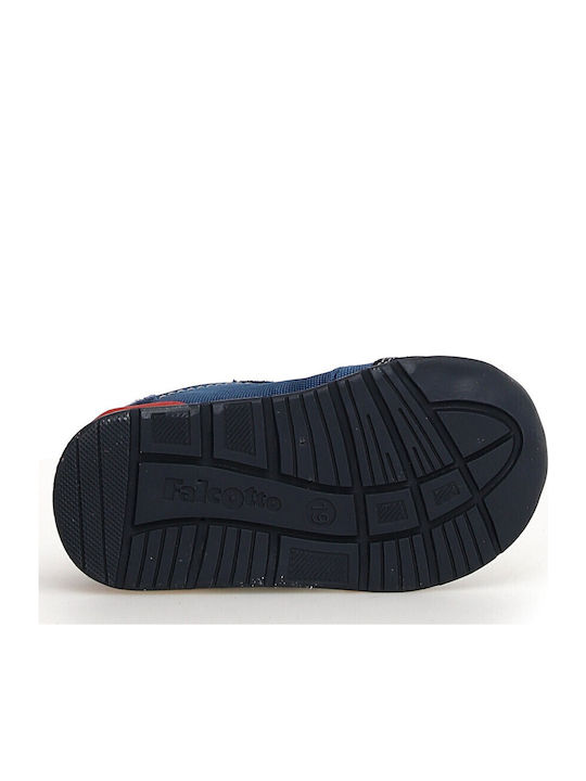 Kids Sneakers High with Scratch Navy Blue
