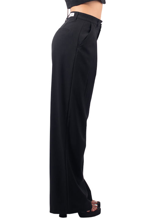 4tailors Damen Stoff Hose Black