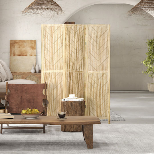 HomCom Διακοσμητικό Παραβάν Ξύλινο 120x170cm