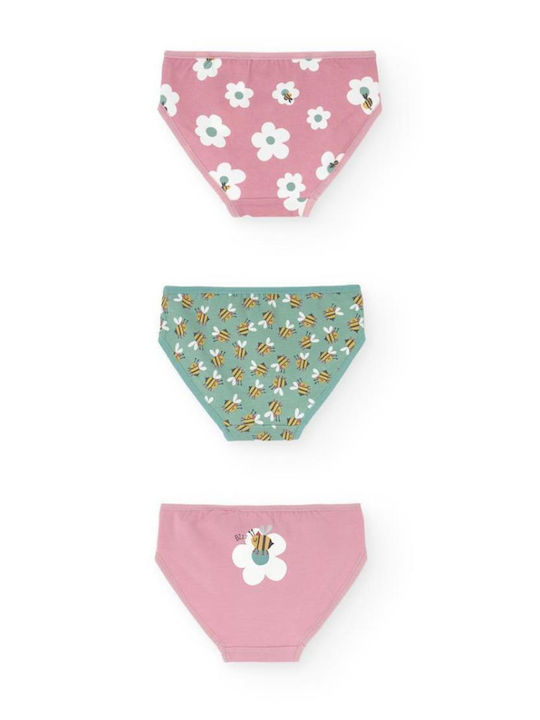 Boboli Σετ Παιδικά Βρακάκια Multicolor 3τμχ