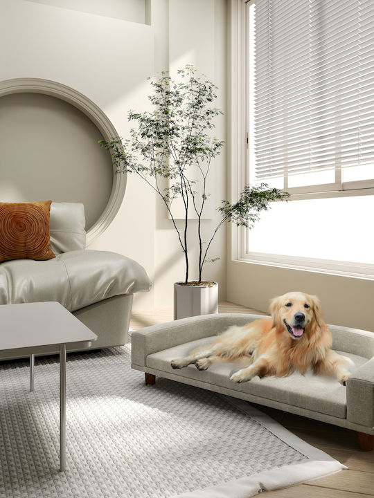 Pawhut Sofa Dog Bed Gray 98x67cm
