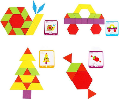 Wooden Construction Toy Tangram Εκπαιδευτικό for 4+ years