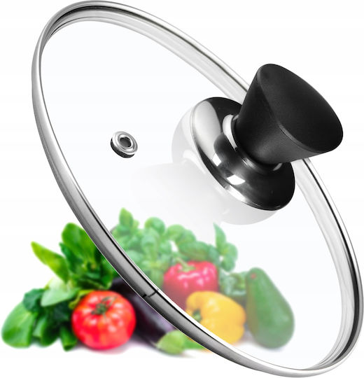 Kadax Καπάκι για Τηγάνι και Κατσαρόλα Γυάλινο 22cm 30774
