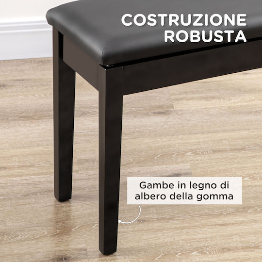 HomCom Σκαμπό Πιάνου Μ35xΠ75xΥ49-49cm