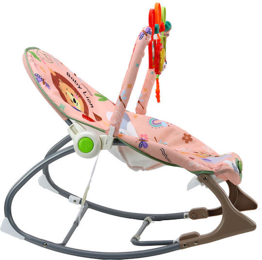 Lean Toys Lion Електрически Релакс Бебе Розов Lean Toys Lion Електрически Релакс Бебе Розов