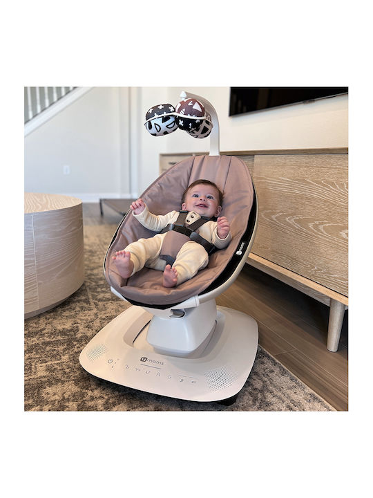 4moms Electric Baby Relax 2 in 1 MamaRoo 5.0 with Music Rosewood for Child up to 11kg