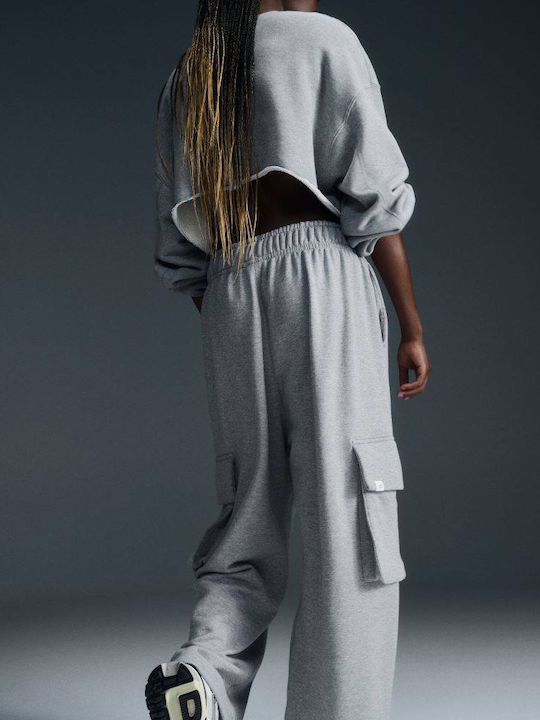 Sportswear Pantaloni de Trening Grey Heather / Black