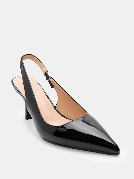 Luigi Pointed Toe Black High Heels