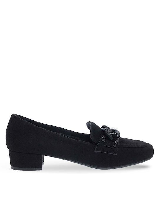 Parex Suede Black Heels