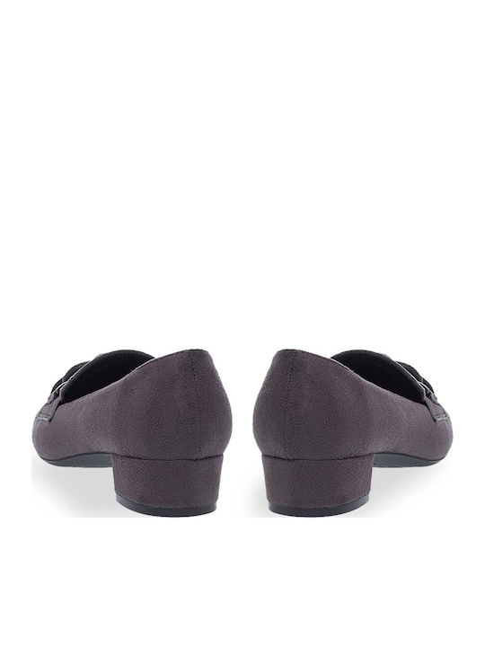 Suede Gray Heels