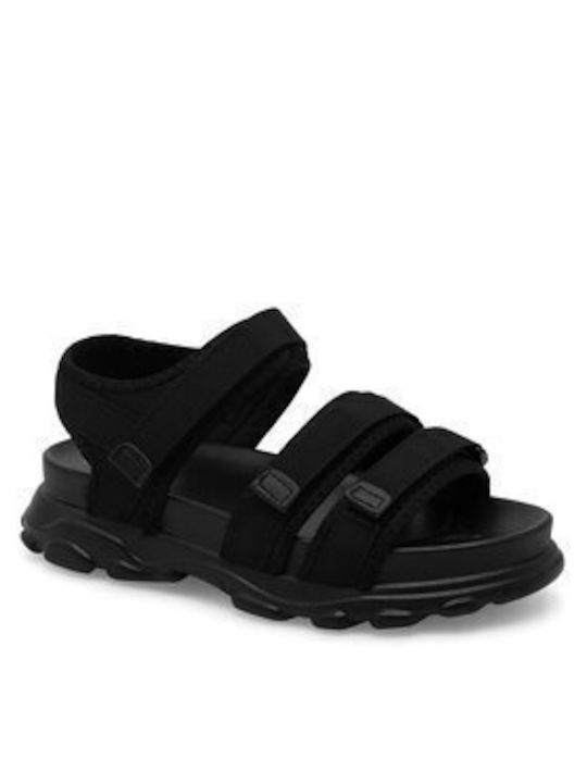 Women's Flat Sandals in Black Color