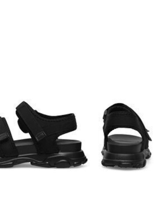 Women's Flat Sandals in Black Color
