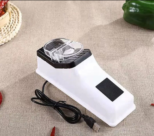 Ascuțitor electric pentru cuțite Zola 3 sloturi diferite Plastic + Metal Încărcare USB 23.5 X 9 X 6.5 cm