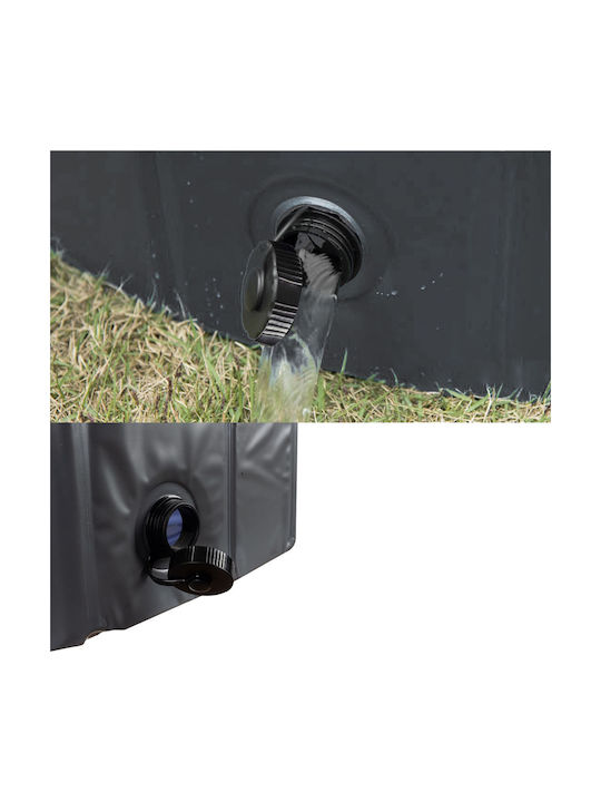 Collapsible Pet Pool Zola Solid Side Walls 100x30 Cm Grey