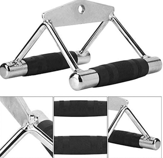 Triangular Double Handle Multi-gym Zola Triceps Back Steel Non-slip Rubberized Handle