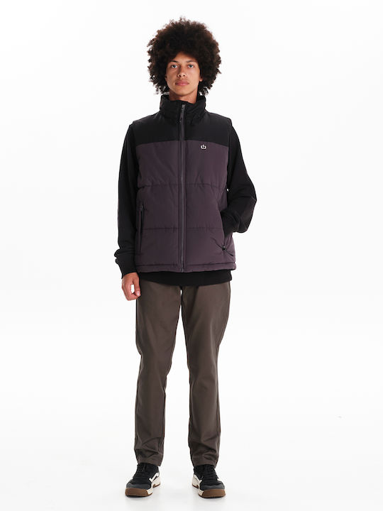 Sleeveless 3 in 1 Winter Jacket Puffer Waterproof Black