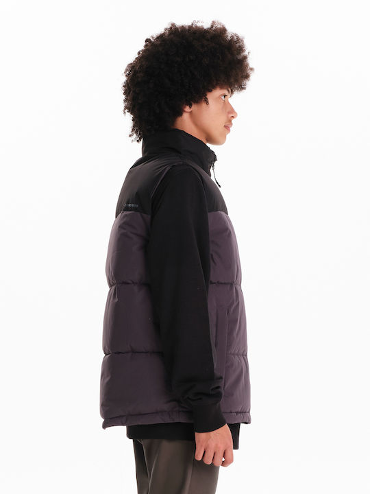 Sleeveless 3 in 1 Winter Jacket Puffer Waterproof Black