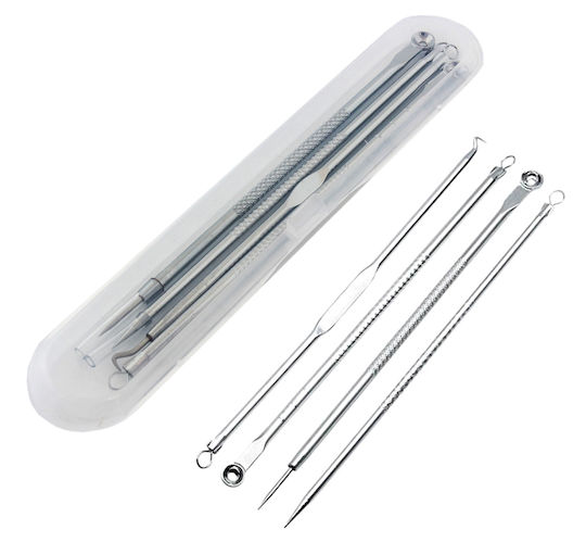 Set 4 Instrumente Cosmetice Zola Îndepărtare Puncte Negre Puncte Negre Igienice