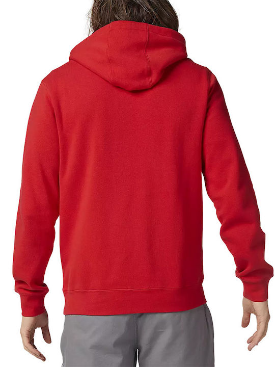 Fox Men's Sweatshirt with Hood Flame Red