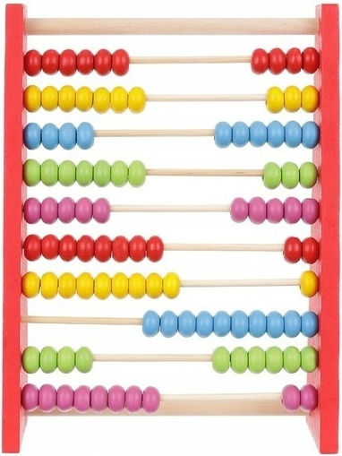 Zola Wooden 10-row Multicoloured Wooden Counting Machine Support Foot