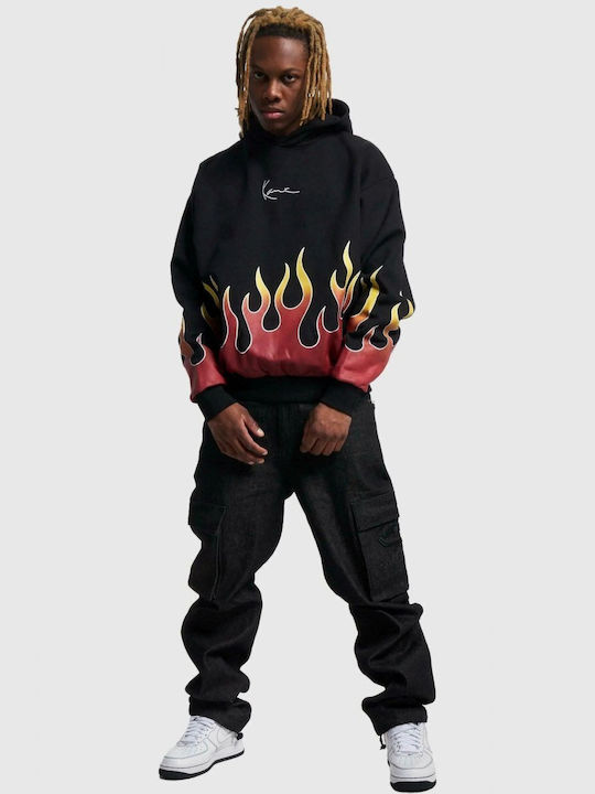 Karl Kani Signature Men's Sweatshirt with Hood Flame