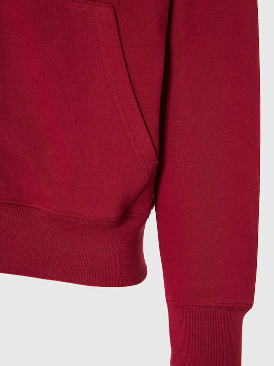 Ζακέτα mit Kapuze Rot